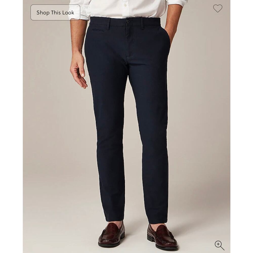 J. Crew 484 Slim-fit tech pant in Darkest Indigo Navy size 34/32